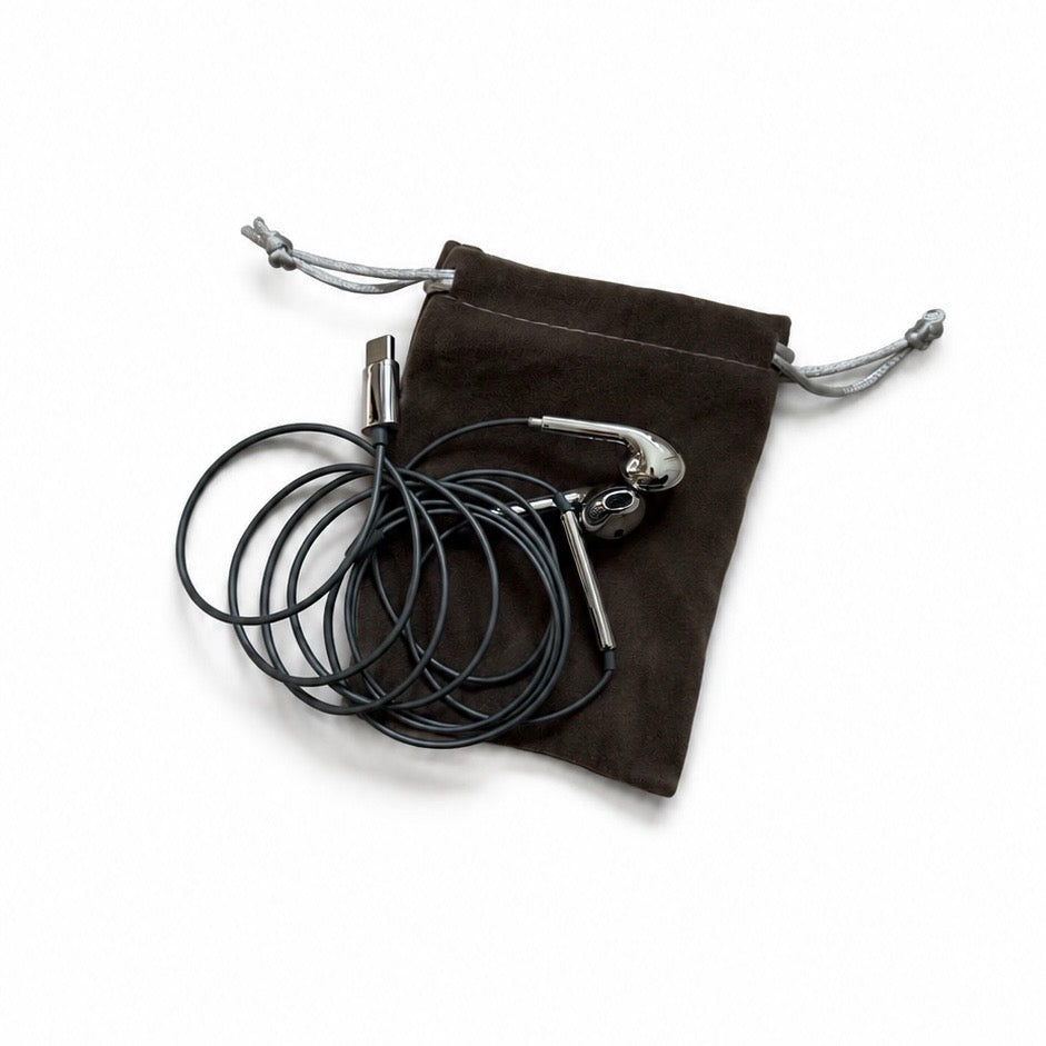 WIRED CHROME EARBUDS (same day shipping)