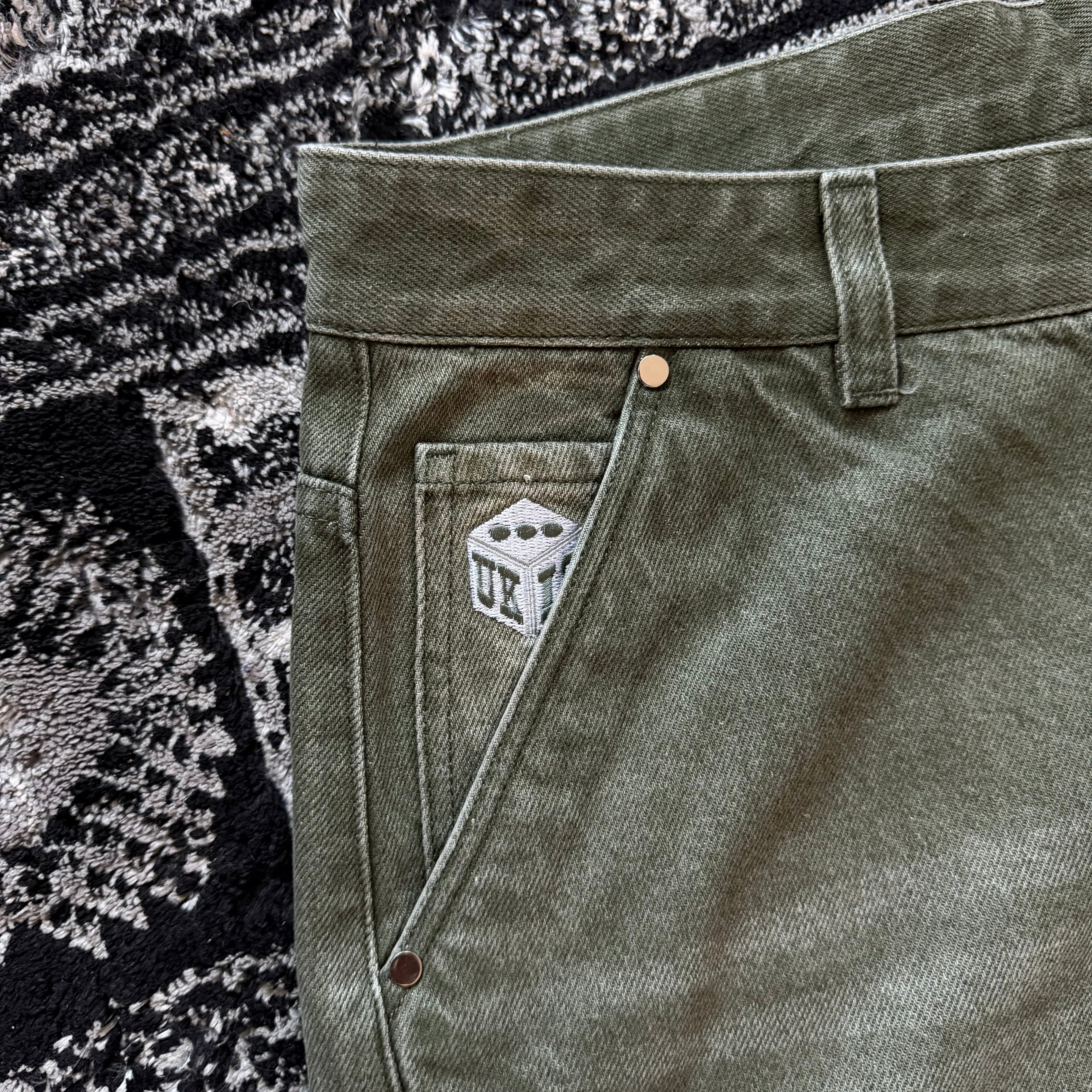 OLIVE GREEN DENIMS