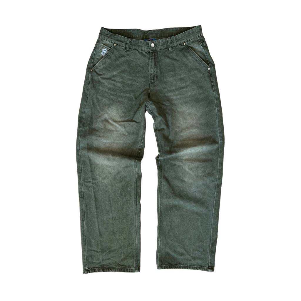OLIVE GREEN DENIMS (same day shipping)