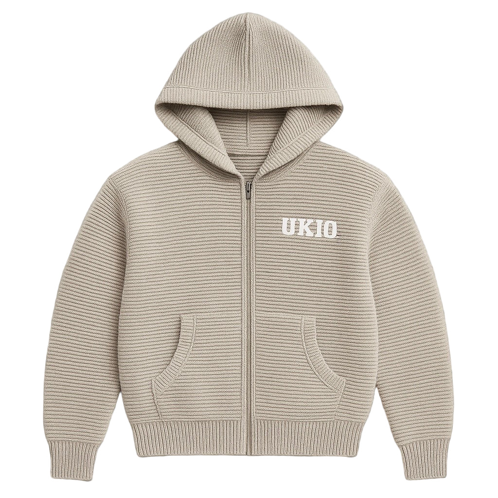 HEAVY SAND KNIT ZIPUP (preorder)