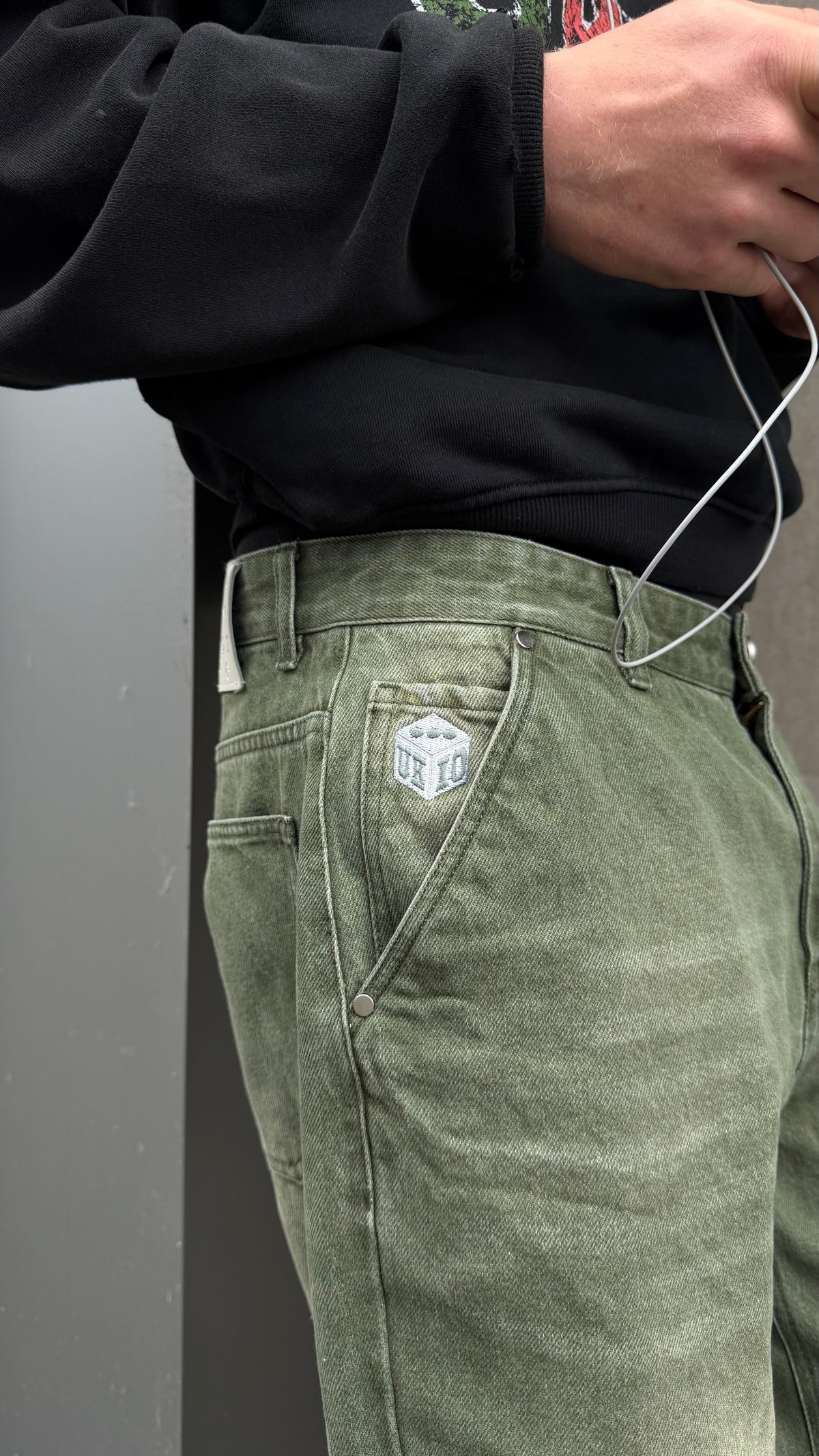 OLIVE GREEN DENIMS