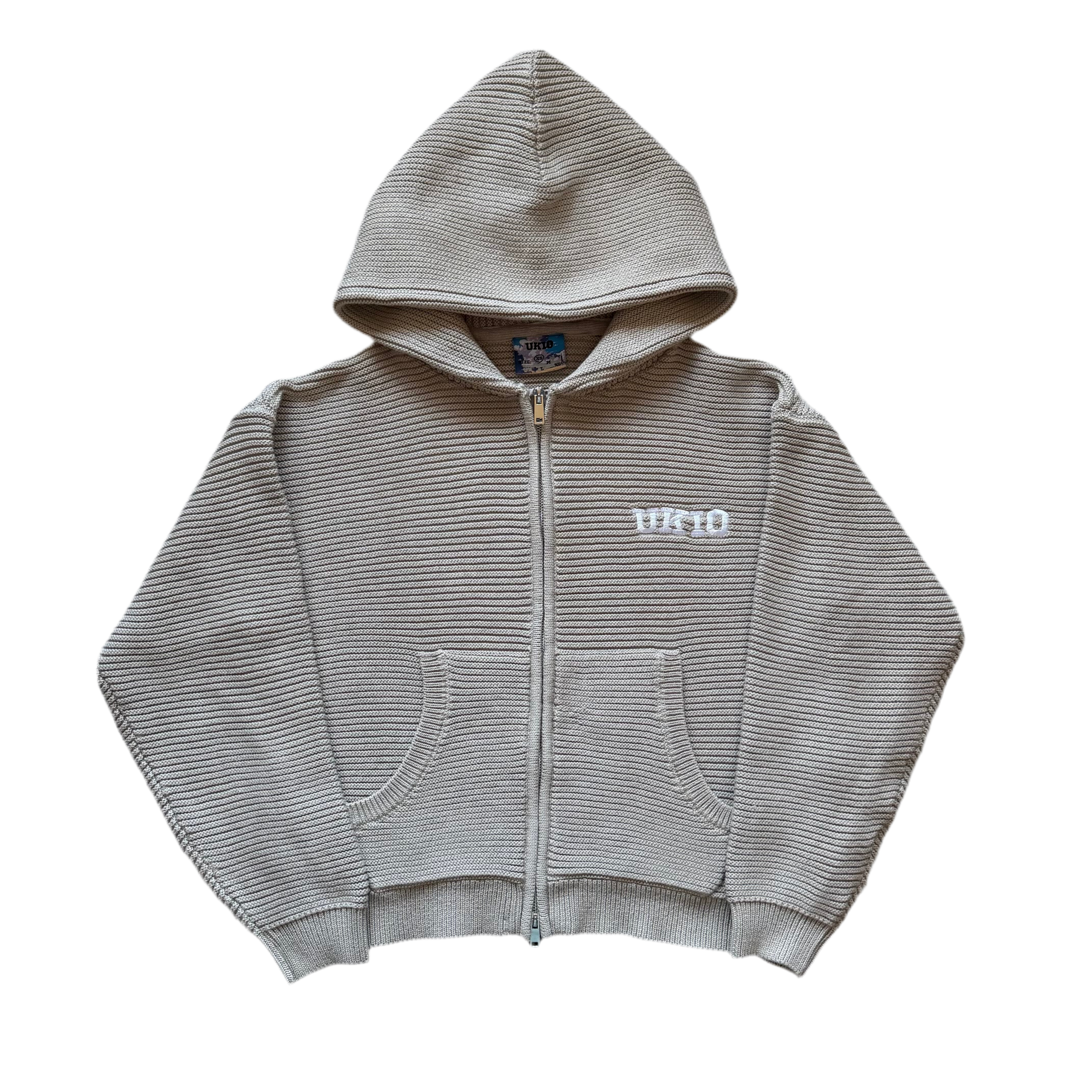 SAND KNIT ZIPUP