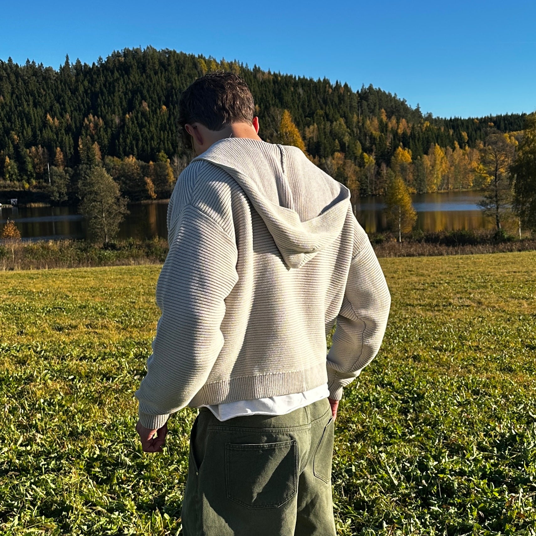 HEAVY SAND KNIT ZIPUP (preorder)