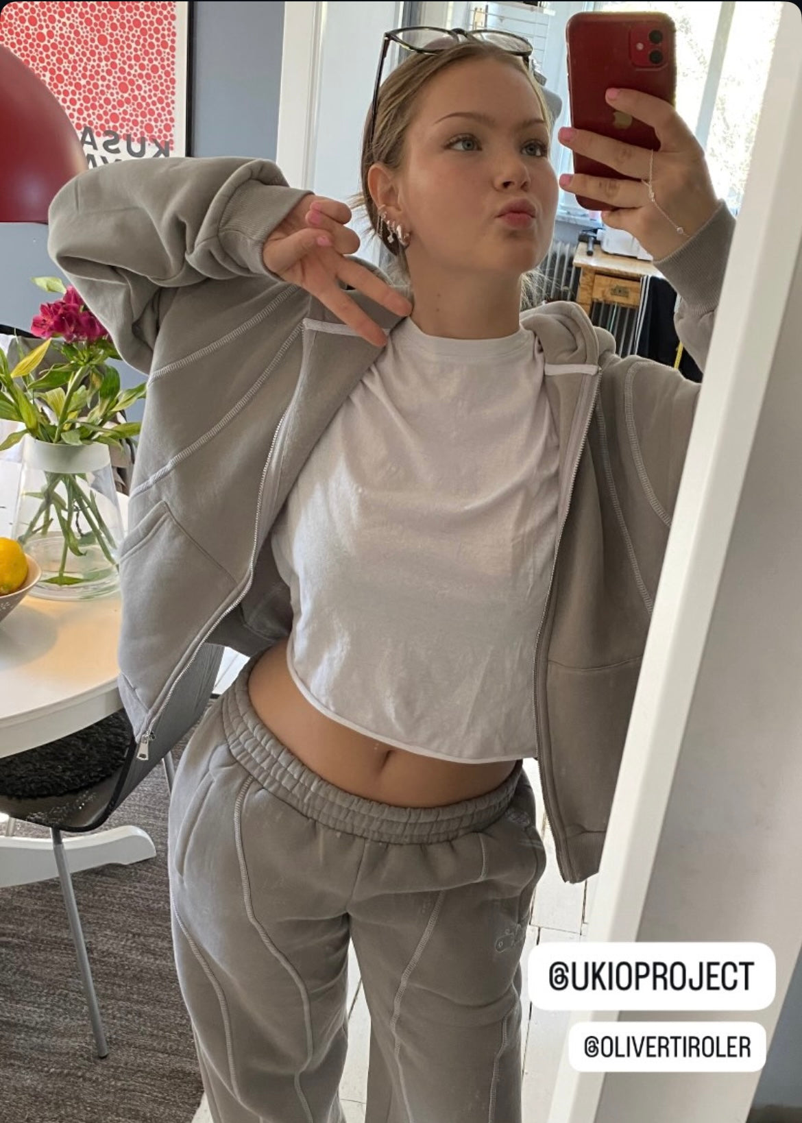 Customer wearing Ukioproject clothing
